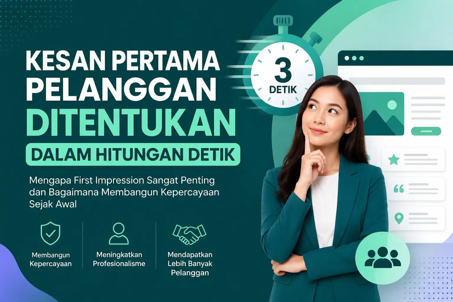 Kesan Pertama Pelanggan Ditentukan dalam Hitungan Detik: Cara Membangun Kepercayaan Sejak Awal
