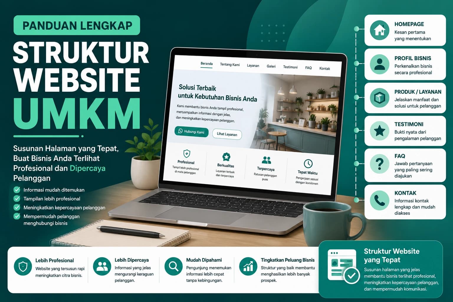 Struktur Website UMKM: Panduan Lengkap Menyusun Website yang Profesional dan Mudah Dipahami